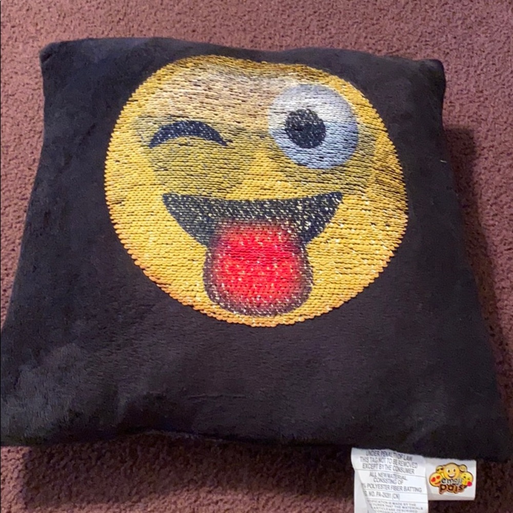 Sequin pillow